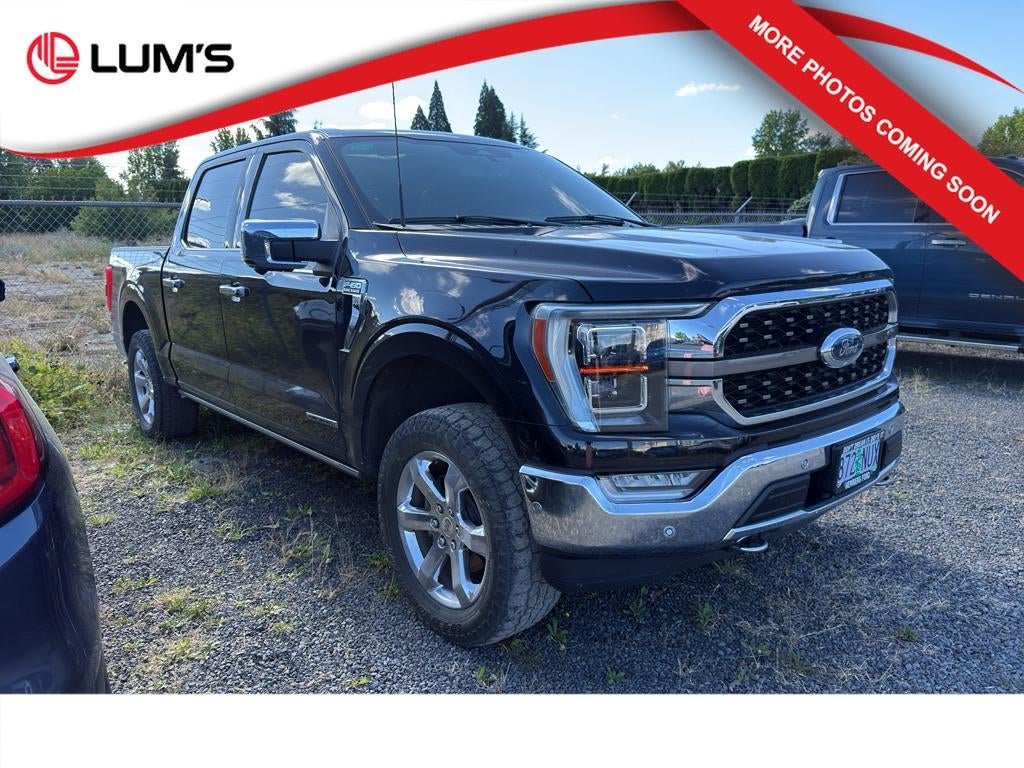 2023 Ford F-150 King Ranch in Black — front three-quarter view