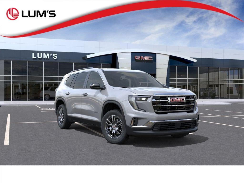 2026 GMC Acadia Elevation in Sterling Metallic — front three-quarter view