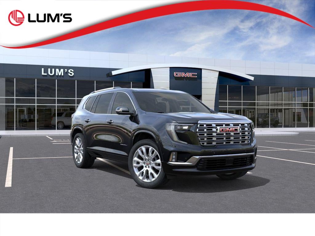 2026 GMC Acadia Denali in Ebony Twilight Metallic — front three-quarter view
