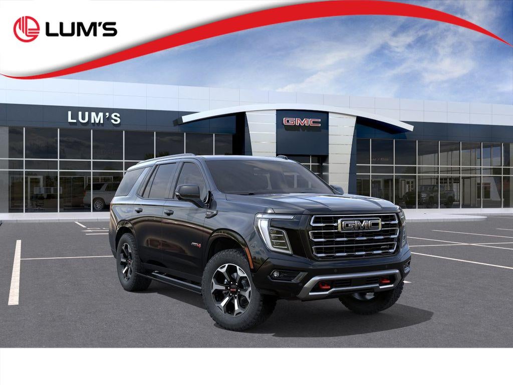 2026 GMC Yukon AT4 in Onyx Black — front three-quarter view