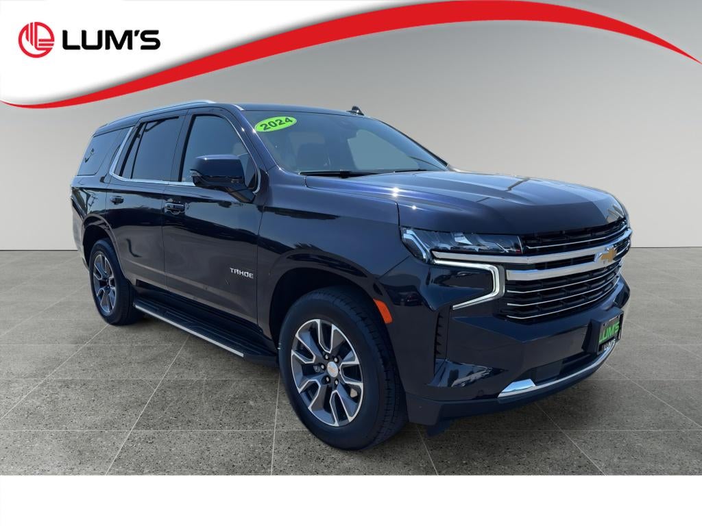2024 Chevrolet Tahoe LT in Midnight Blue Metallic — front three-quarter view