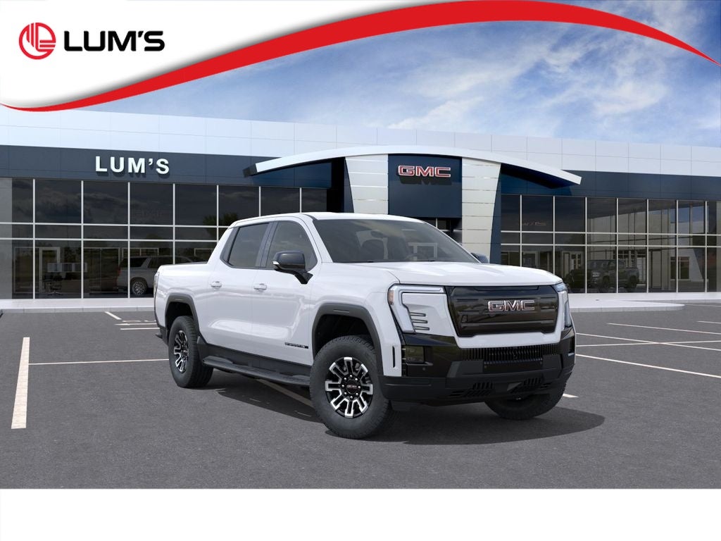 2026 GMC Sierra EV Elevation Extended Range in Summit White — front three-quarter view