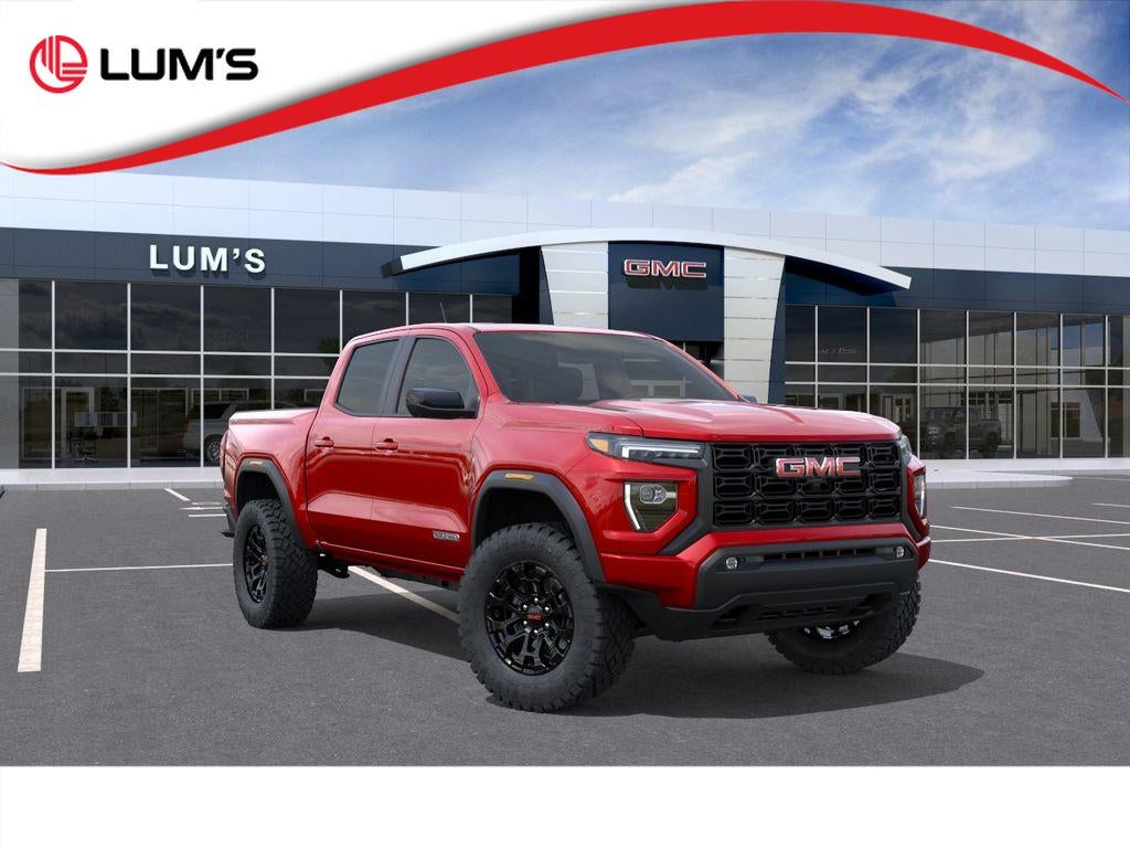 2026 GMC Canyon Elevation in Volcanic Red Tintcoat — front three-quarter view
