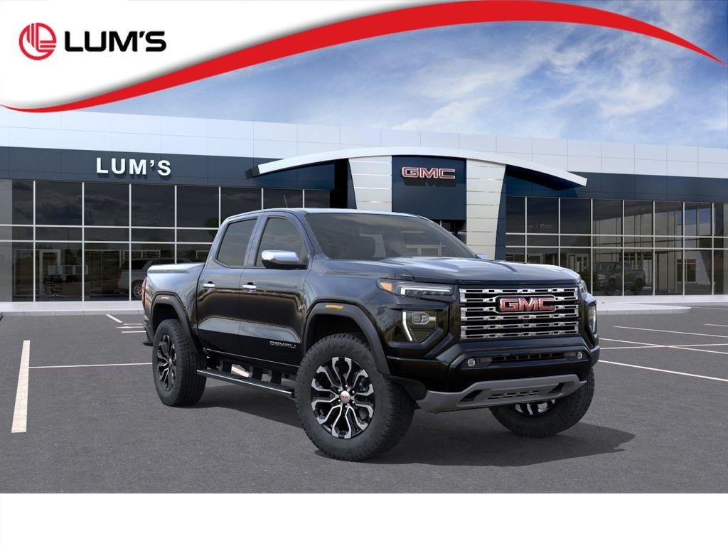 2026 GMC Canyon Denali in Onyx Black — front three-quarter view