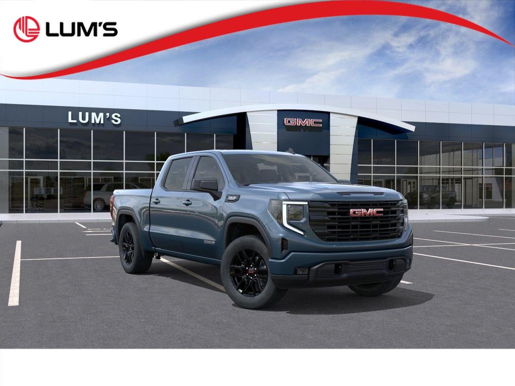 2026 GMC Sierra 1500 Elevation in Downpour Metallic — front three-quarter view