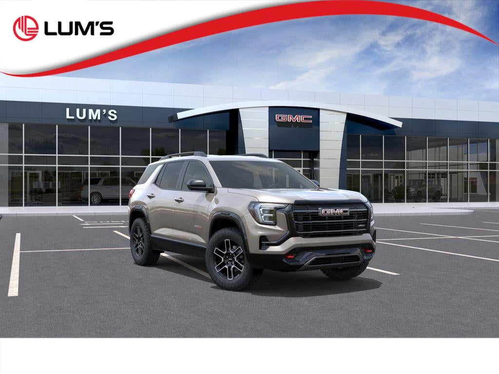 2026 GMC Terrain AT4 in Riverstone Metallic — front three-quarter view