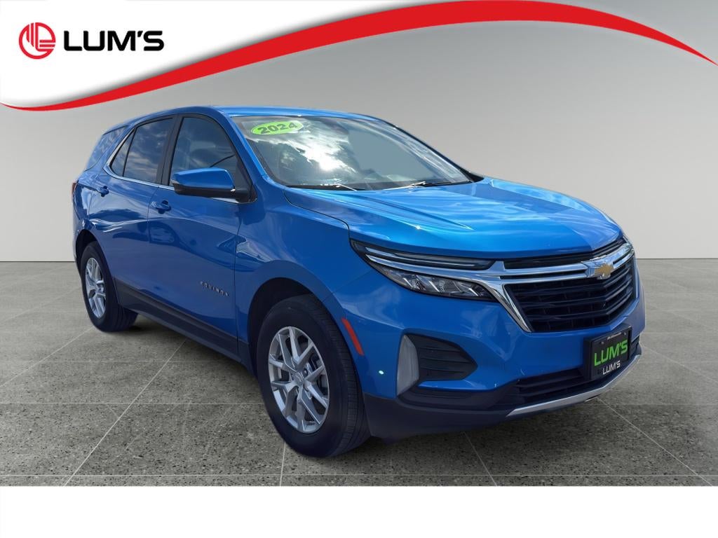 2024 Chevrolet Equinox LT in Riptide Blue Metallic — front three-quarter view