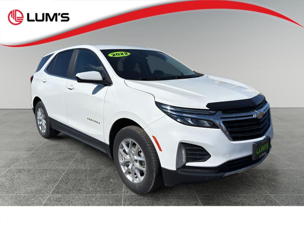 2022 Chevrolet Equinox LT in Summit White — front three-quarter view
