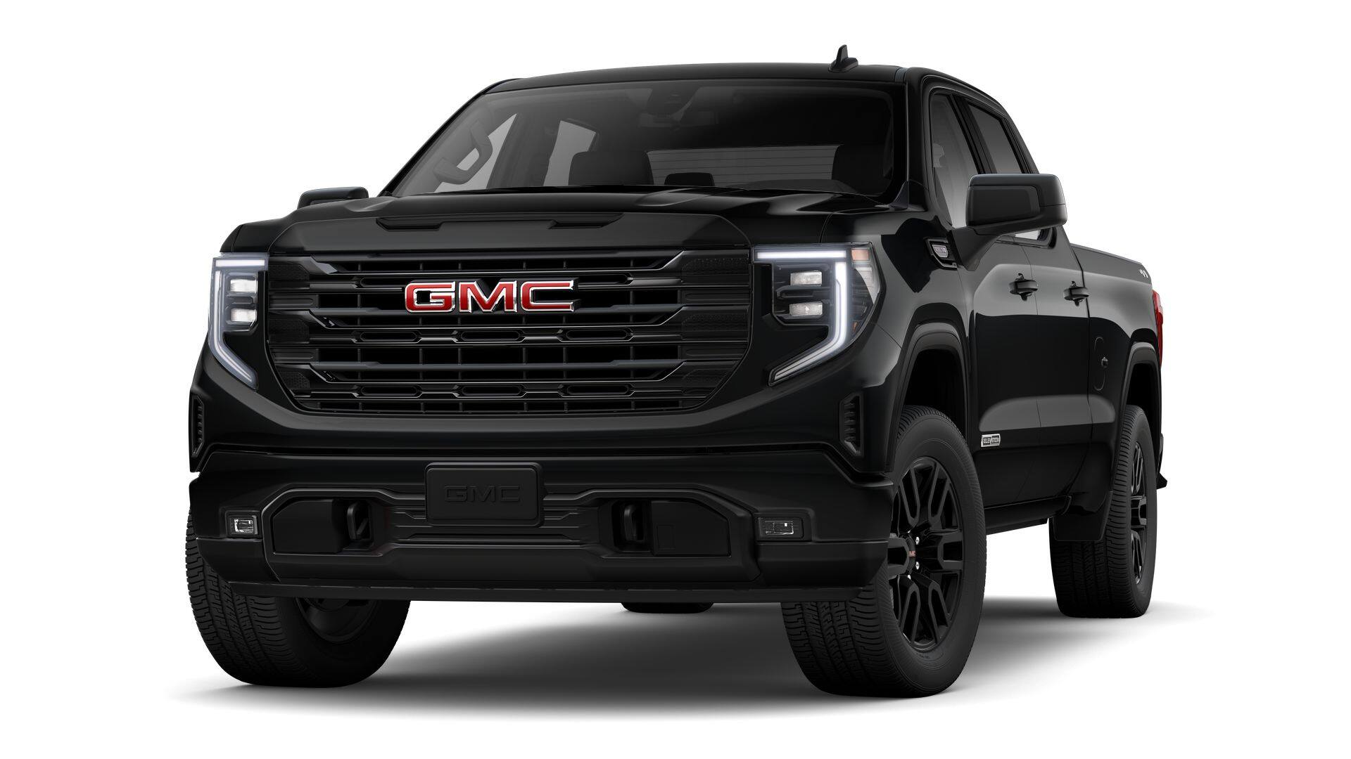 2026 GMC Sierra 1500 Elevation in Onyx Black — front three-quarter view