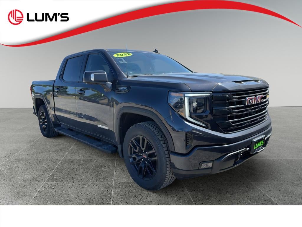 2022 GMC Sierra 1500 Elevation in Titanium Rush Metallic — front three-quarter view